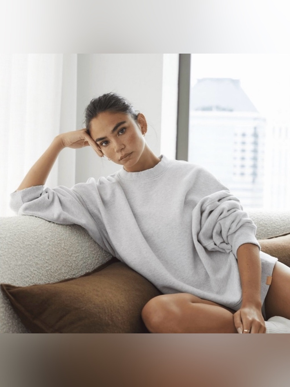 Yellow Label Co. le cozyyy crew - gray